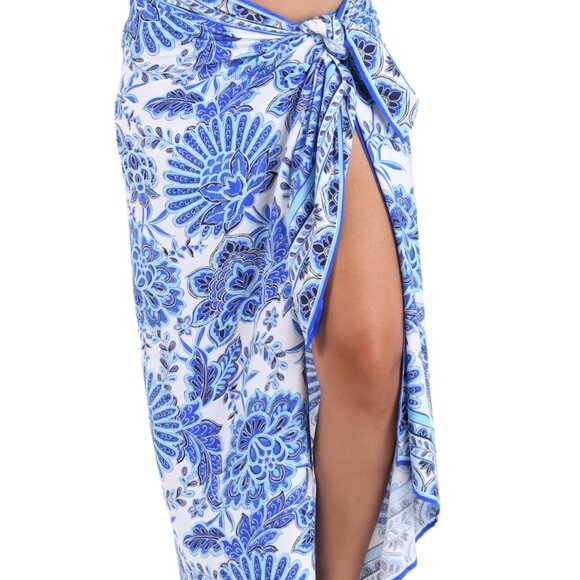 La Blanca Beyond The Pacific Pareo Swim Wrap Cover Up NWT - Picture 1 of 10